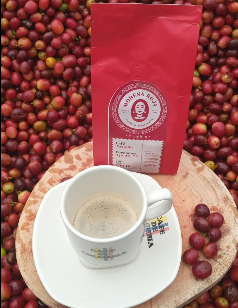Café Morena Roja proceso